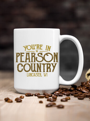 Your Country White Ceramic Coffee Mug (single)