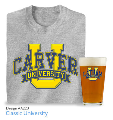 Classic University - T-Shirt, Hat & Pint Glass