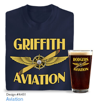 Aviation - T-Shirt, Hat & Rocks Glass