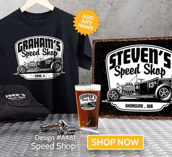 Speed Shop - T-Shirt, Hat & Pint Glass