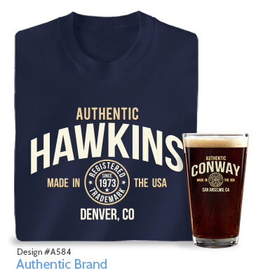 Authentic Brand - Navy Blue T-Shirt, Hat & Pint Glass