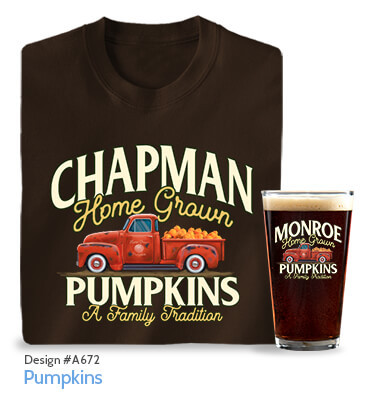 Pumpkins - Dark Chocolate T-Shirt & Pint Glass