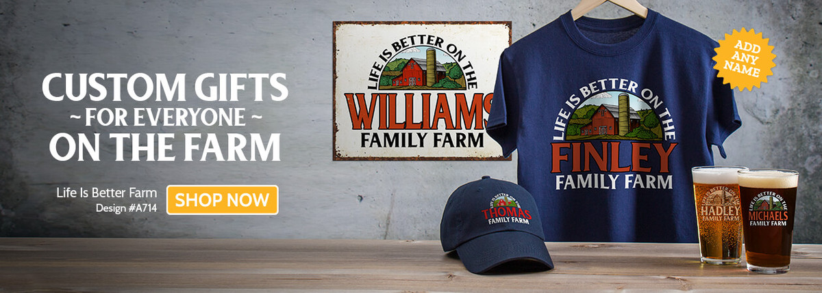 Life Is Better Farm - T-Shirt, Hat & Pint Glass