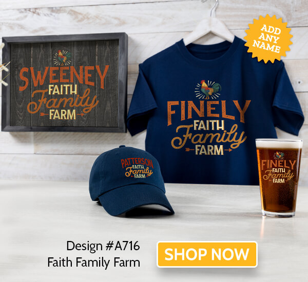 Faith Family Farm - T-Shirt, Hat & Pint Glass