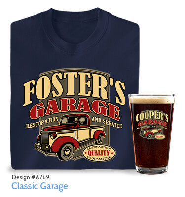 Classic Garage - T-Shirt, Hat & Pint Glass