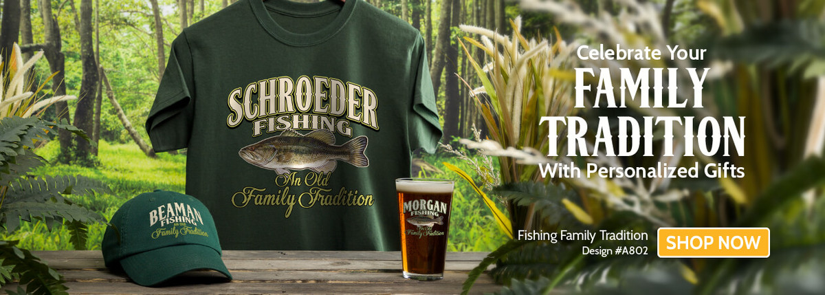 Fishing Family Tradition - T-Shirt, Hat & Pint Glass