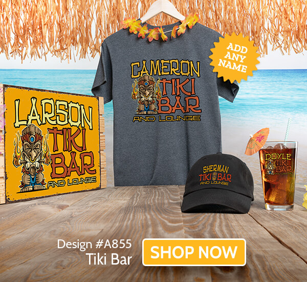Tiki Bar - T-Shirt, Hat & Rocks Glass