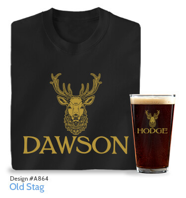 Old Stag - T-Shirt, Hat & Pint Glass
