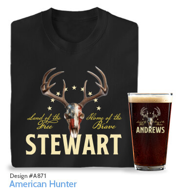 American Hunter - T-Shirt, Hat & Pint Glass