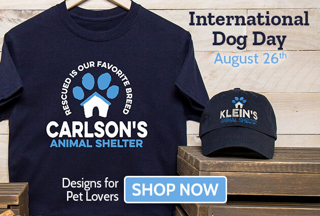 Custom gifts for International Dog Day