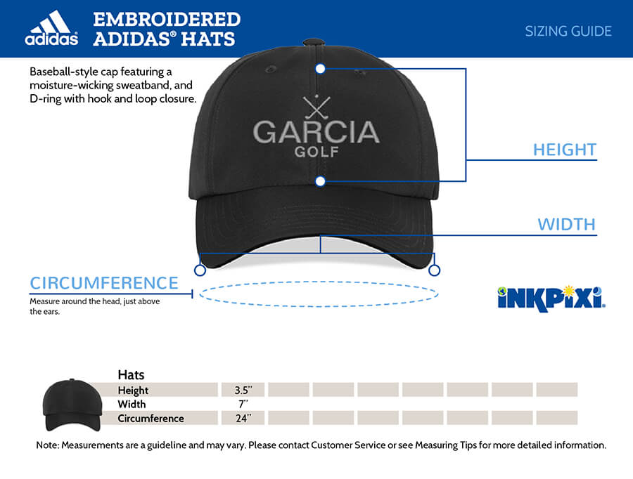 adidas hat sizes chart