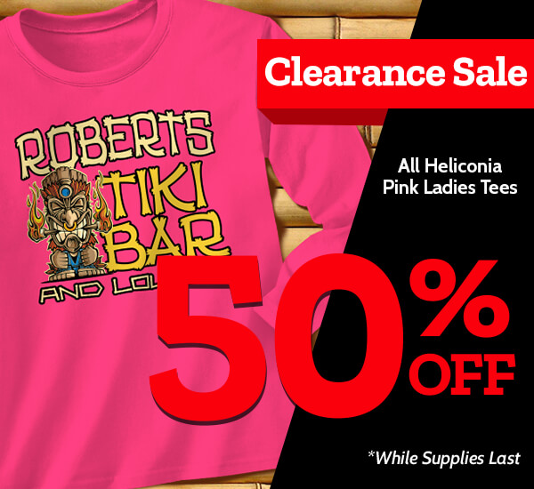 Clearance Sale 50% off all Heliconia Pink Ladies longsleeve fitted tees