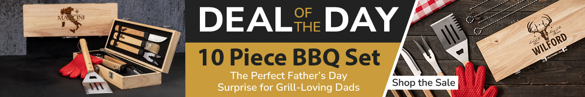 Deal of the Day: Engraved 10 Piece BBQ Set!