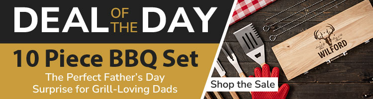 Deal of the Day: Engraved 10 Piece BBQ Set!