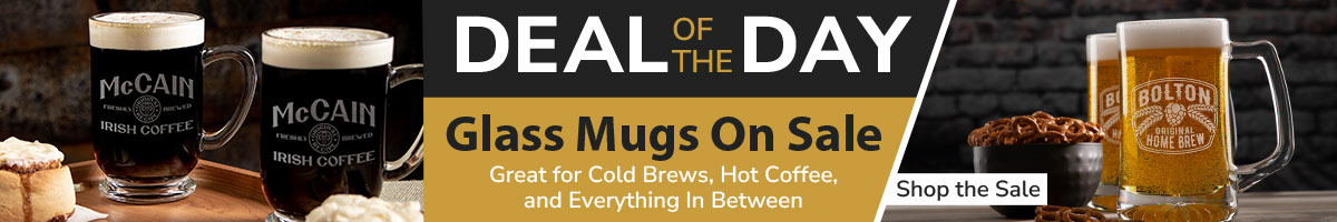Deal of the Day: Glass Mugs!