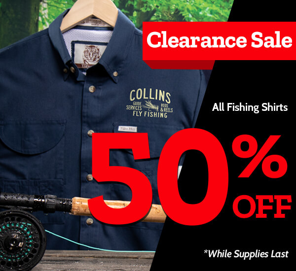 Clearance Sale 50% off all Fishing Shirts