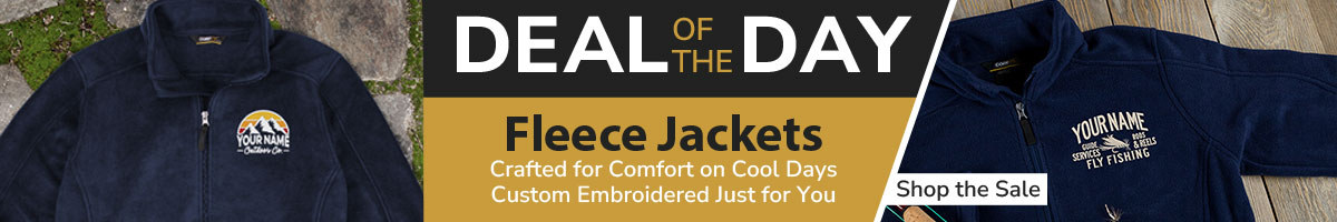 Deal of the Day: Embroidered Fleece Jackets Special!
