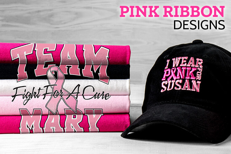 Personalized Pink Ribbon Month Designs!