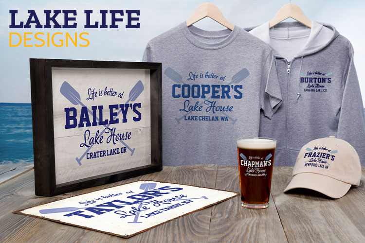 Personalized Lake Life Designs