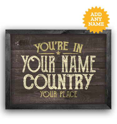 Your Country Framed Wall Art