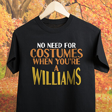A623 No Need For Costumes - No Need For Costumes When You're A Your Name on a black T-shirt.