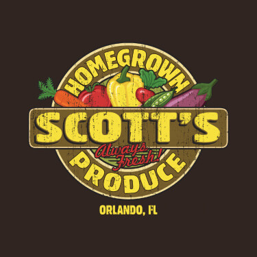 A290 Homegrown Produce - Homegrown Produce around Your Name and an assortment of vegetables, above Your Place.
