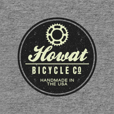 A568 Bicycle Company - Bicycle gear above Your Name Bicycle Company, Handmade in the USA.