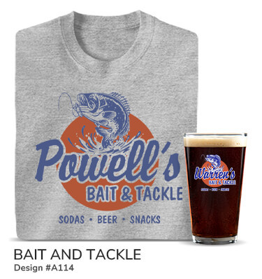 Bait and Tackle - T-Shirt, Hat & Rocks Glass