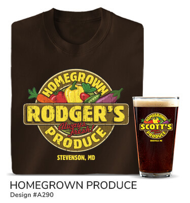 Homegrown Produce - T-Shirt, Hat & Rocks Glass