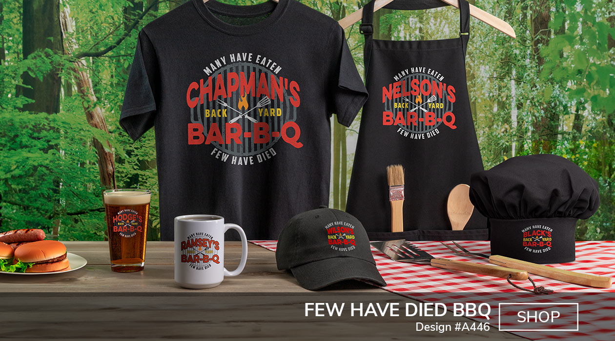 Few Have Died BBQ - T-Shirt, Hat & Pint Glass