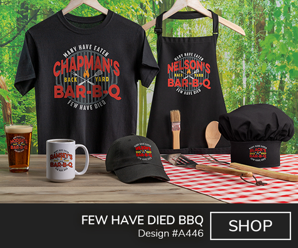 Few Have Died BBQ - T-Shirt, Hat & Pint Glass