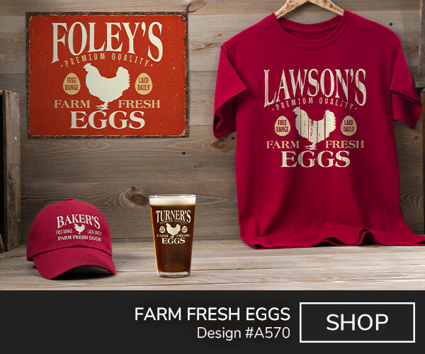 Farm Fresh Eggs - T-Shirt, Hat & Rocks Glass