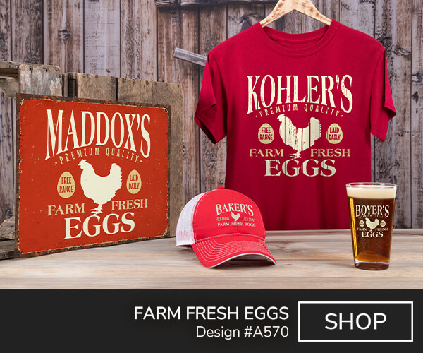 Farm Fresh Eggs - T-Shirt, Hat & Rocks Glass