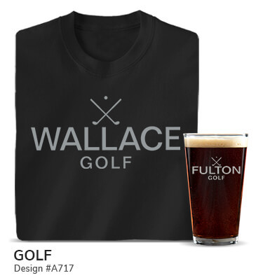 Golf - T-Shirt, Hat & Rocks Glass