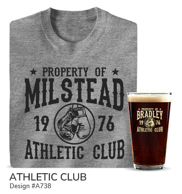 Athletic Club - T-Shirt, Hat & Rocks Glass