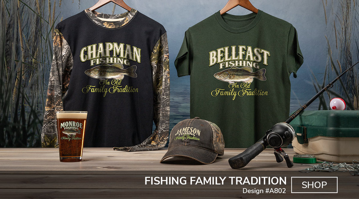 Fishing Family Tradition - T-Shirt, Hat & Rocks Glass