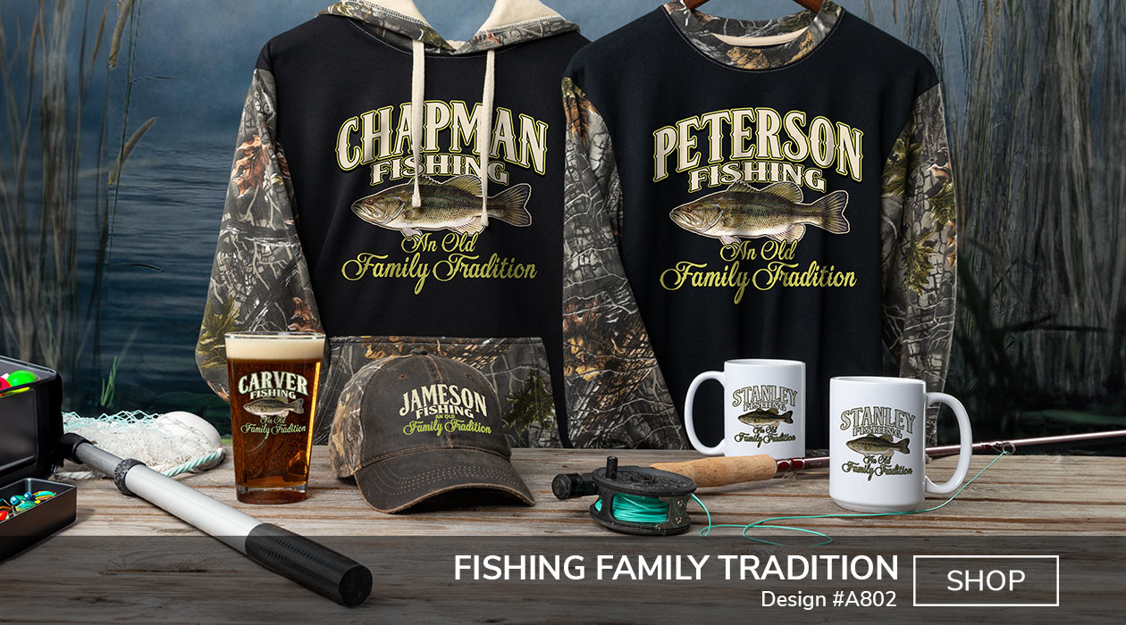 Fishing Family Tradition - T-Shirt, Hat & Rocks Glass