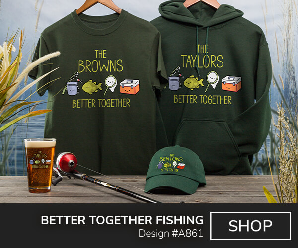 Better Together Fishing - T-Shirt, Hat & Pint Glass
