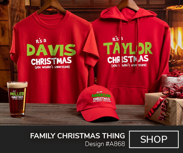 Family Christmas Thing - T-Shirt, Hat & Pint Glass