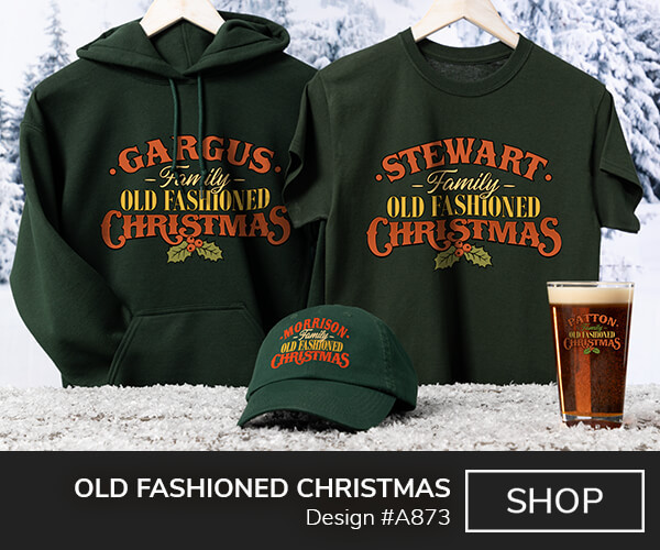 Old Fashioned Christmas - T-Shirt, Hat & Rocks Glass