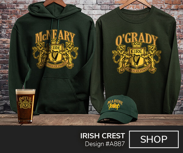 Irish Crest - T-Shirt, Hat & Rocks Glass