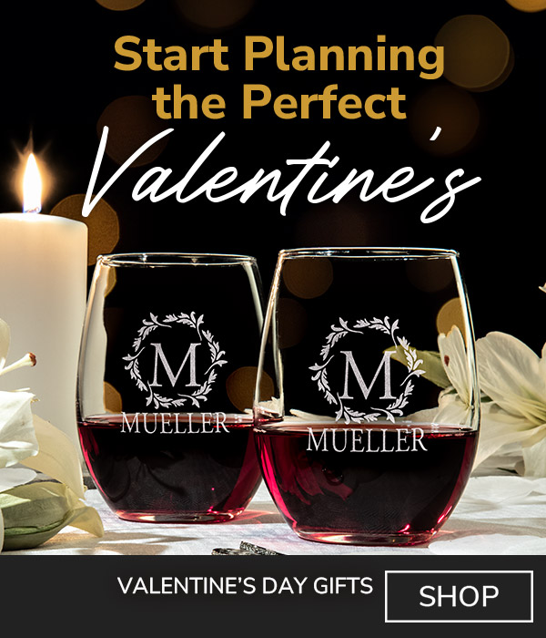 Valentine's Day Wine Glasses