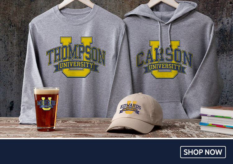 Personalized Classic University shirts, hats, and more!