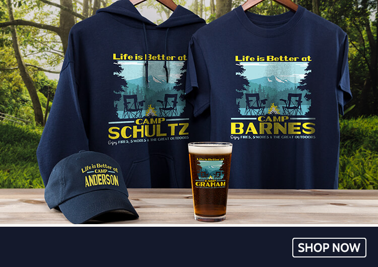 Personalized Life is Better shirts, hats, pint glasses, & more!