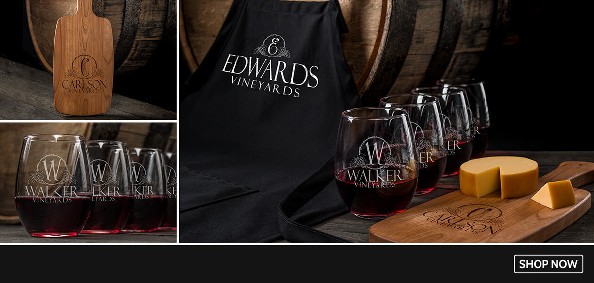 Classic Vineyards shirts, wine glasses, coasters, and more!