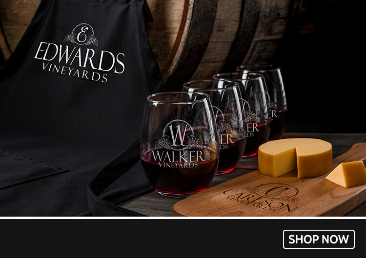 Classic Vineyards shirts, wine glasses, coasters, and more!