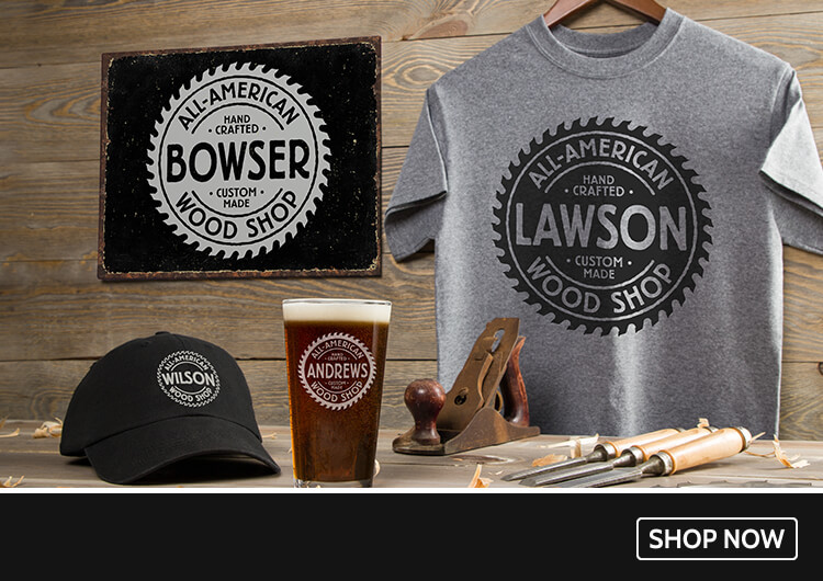 Classic Wood Shop wine glasses, cheese boards, and more!
