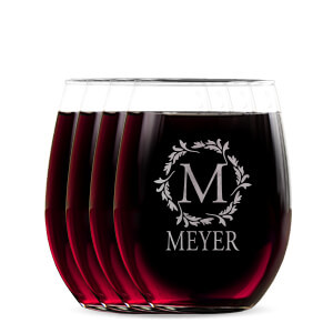 Personalized Engraved Wine Glasses