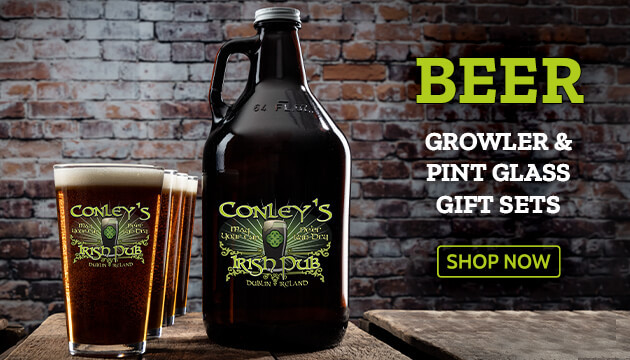 Beer Growler & Pint Glass Gift Set