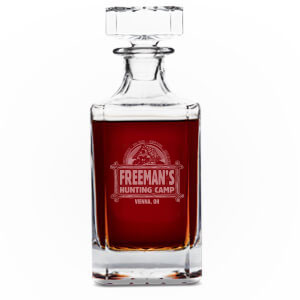 Personalized Camping Decanters